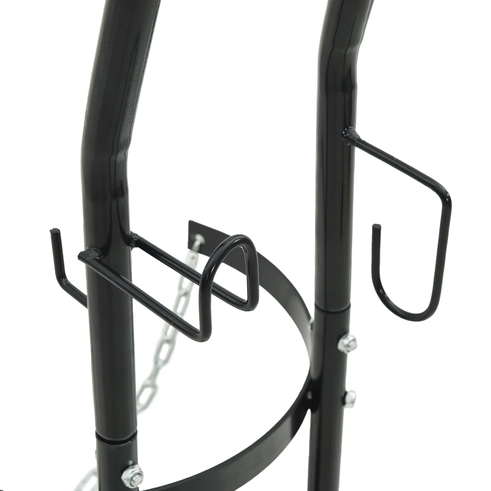 Handwagen Schwarz und Rot 49 x 49 x 101 cm Stahl