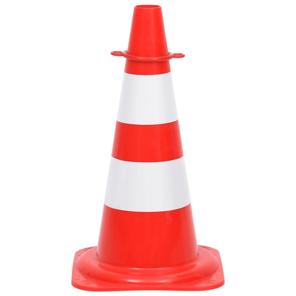 Reflektierende Verkehrskegel 20 Stk. Rot und Weiß 50 cm