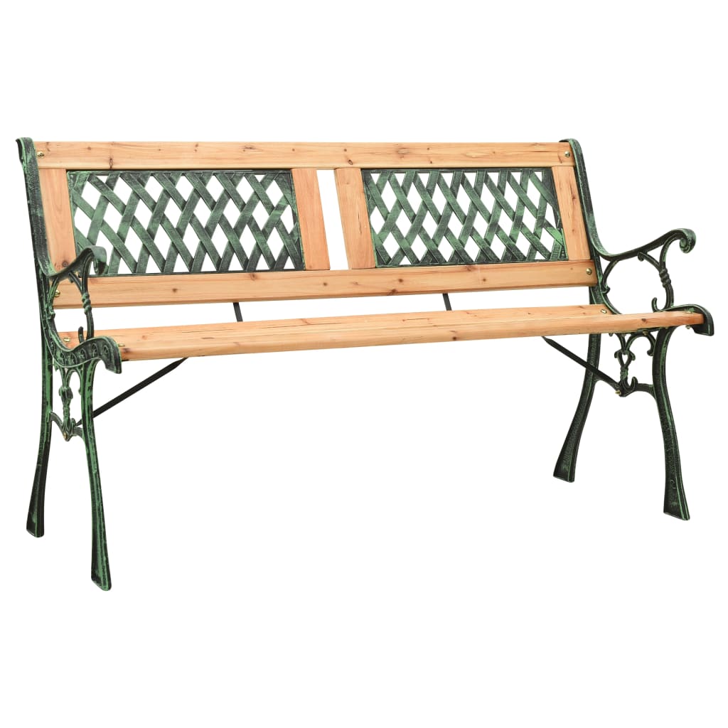 Gartenbank 122 cm Massivholz Tanne