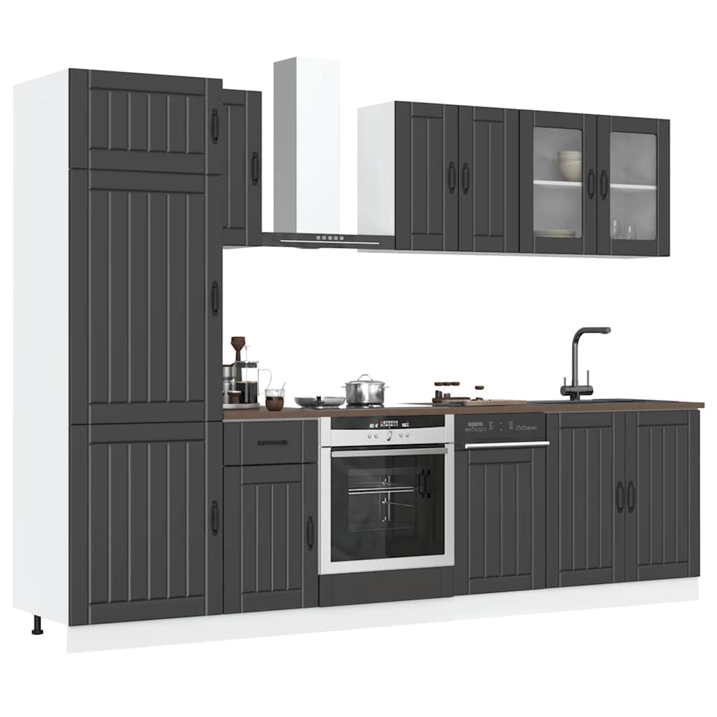 8-tlg. Küchenschrank-Set Lucca Weiß Holzwerkstoff
