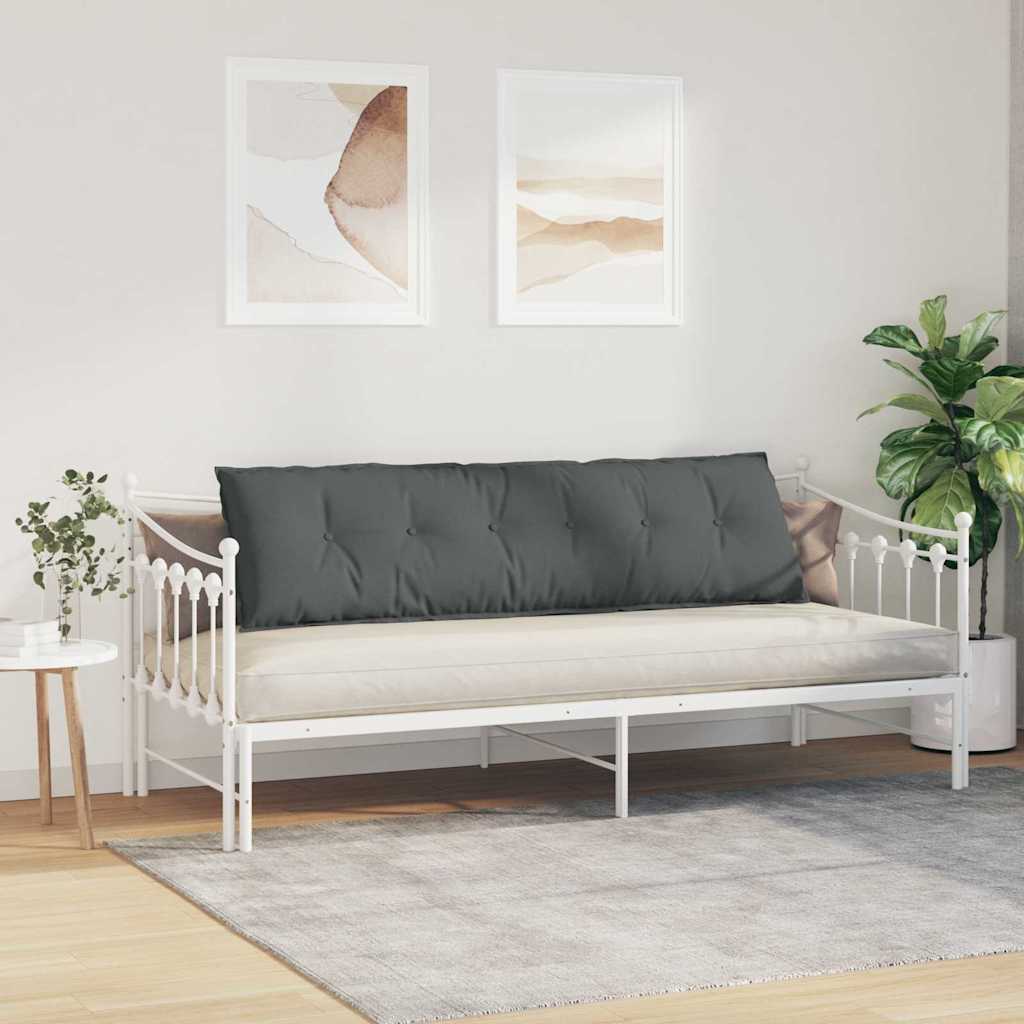 Rückenkissen Hellgrau 50 x 19 x 45 cm Stoff