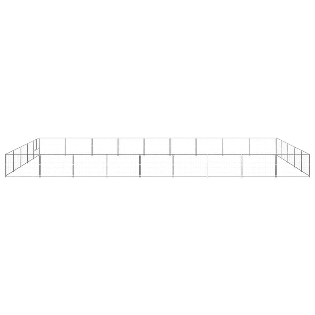 Hundezwinger Schwarz 4 m² Stahl