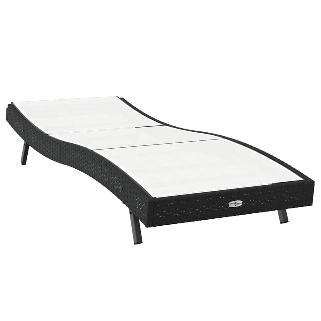 Sonnenliege 197 x 70 x 82 cm Poly-Rattan