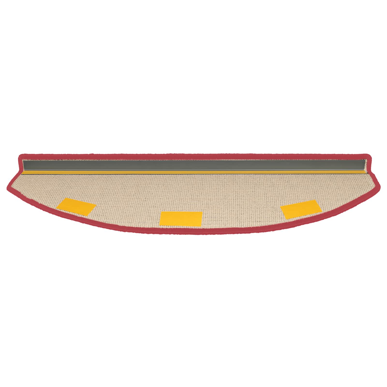 Stufenmatten 15 Stk. 56x17x3 cm Anthrazit Halbrund