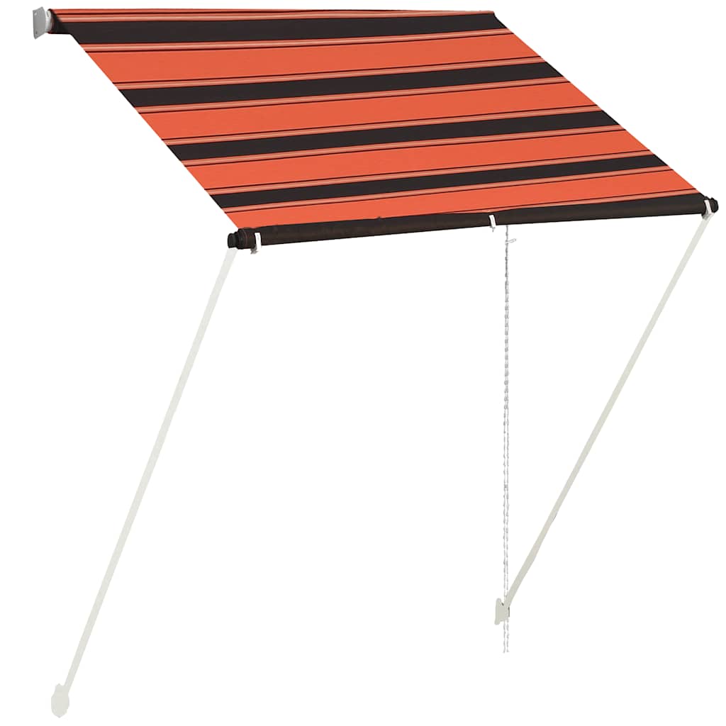 Einziehbare Markise 150×150 cm Blau und Weiß