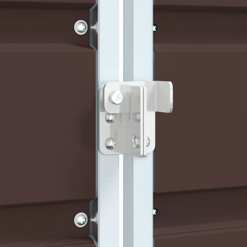 Mülltonnenbox für 1 Tonne Grün 72x81x115 cm Stahl