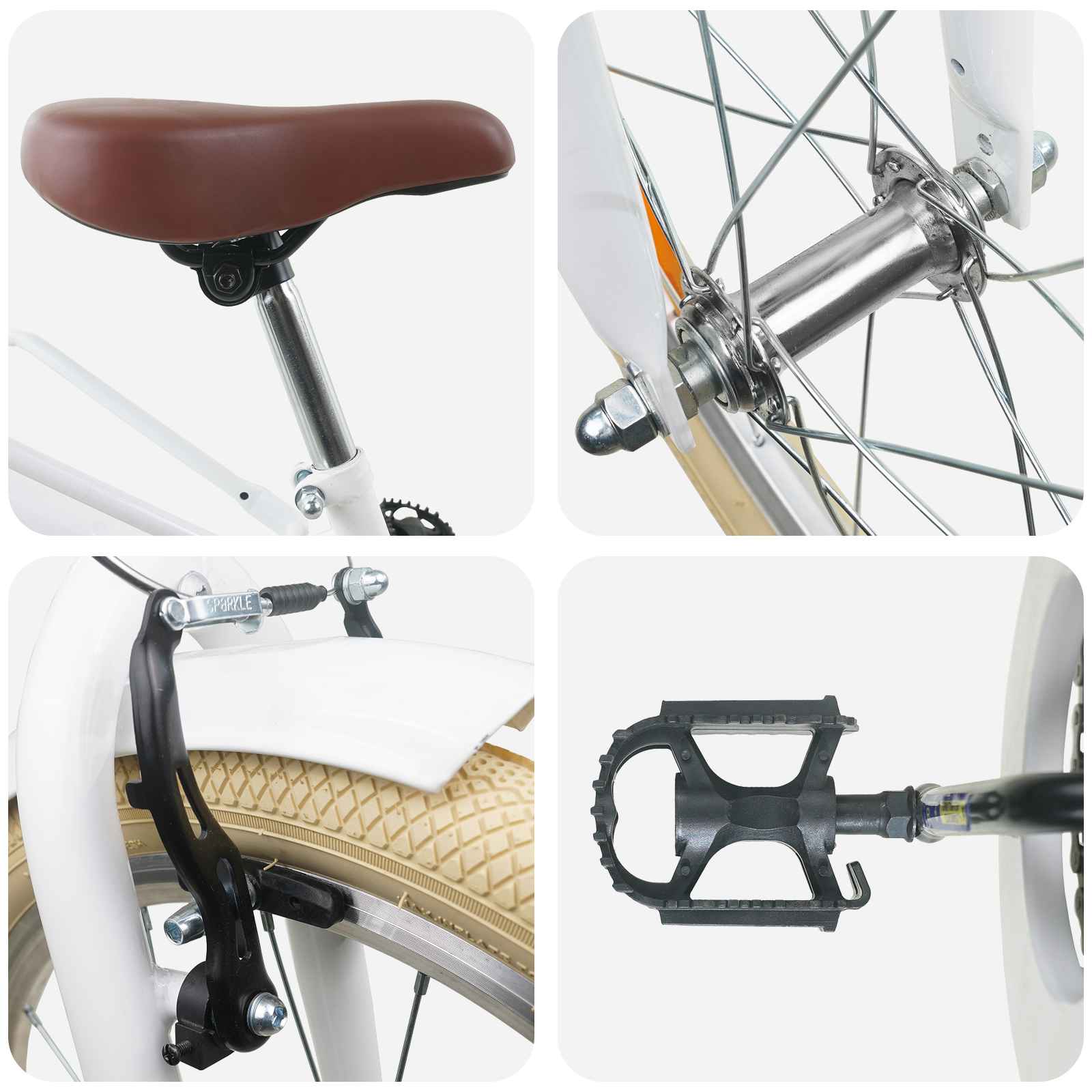 Kinderfahrrad 20 Zoll für 6-11 Jahre alt Schwarz
