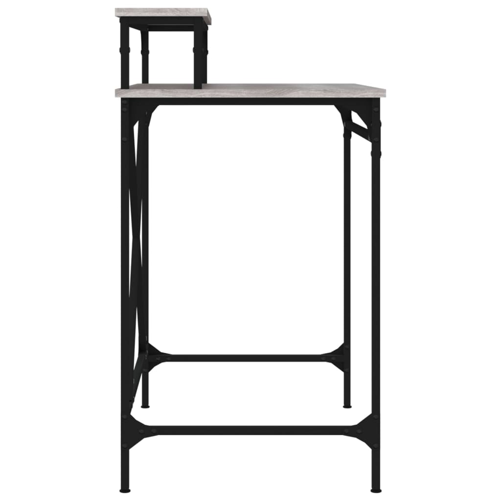Schreibtisch Sonoma-Eiche 100x50x90 cm Holzwerkstoff und Eisen