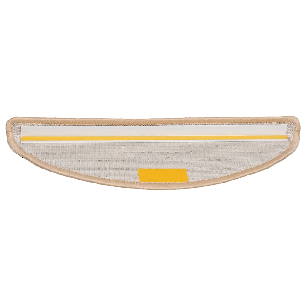 Stufenmatten 15 Stk. 56x17x3 cm Grau Halbrund