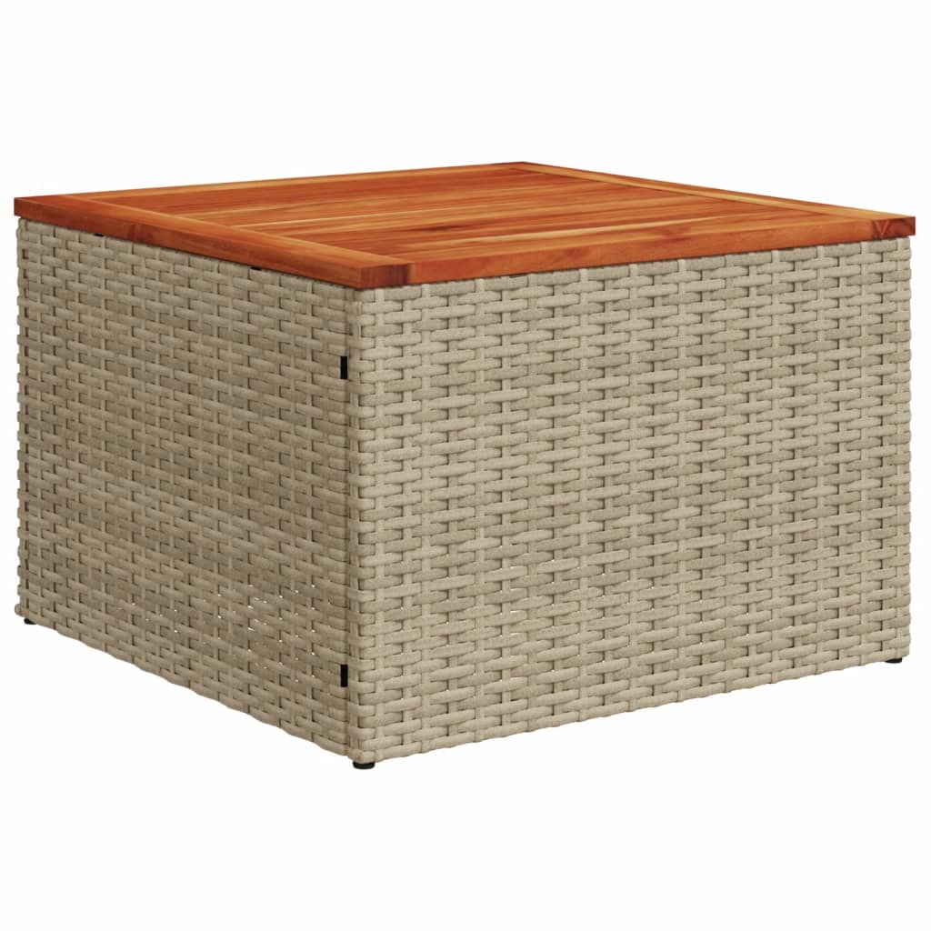13-tlg. Garten-Sofagarnitur mit Kissen Schwarz Poly Rattan