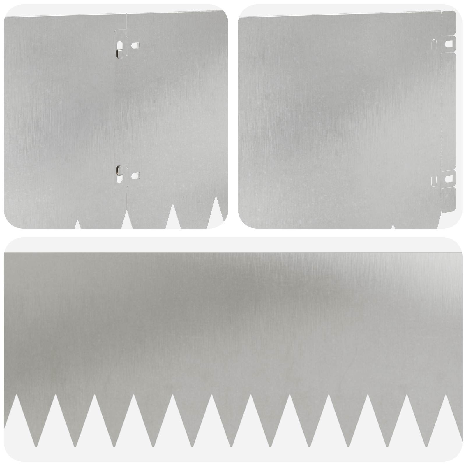 Raseneinfassung 10 pcs 103 x 10 cm Stahl Schwarz