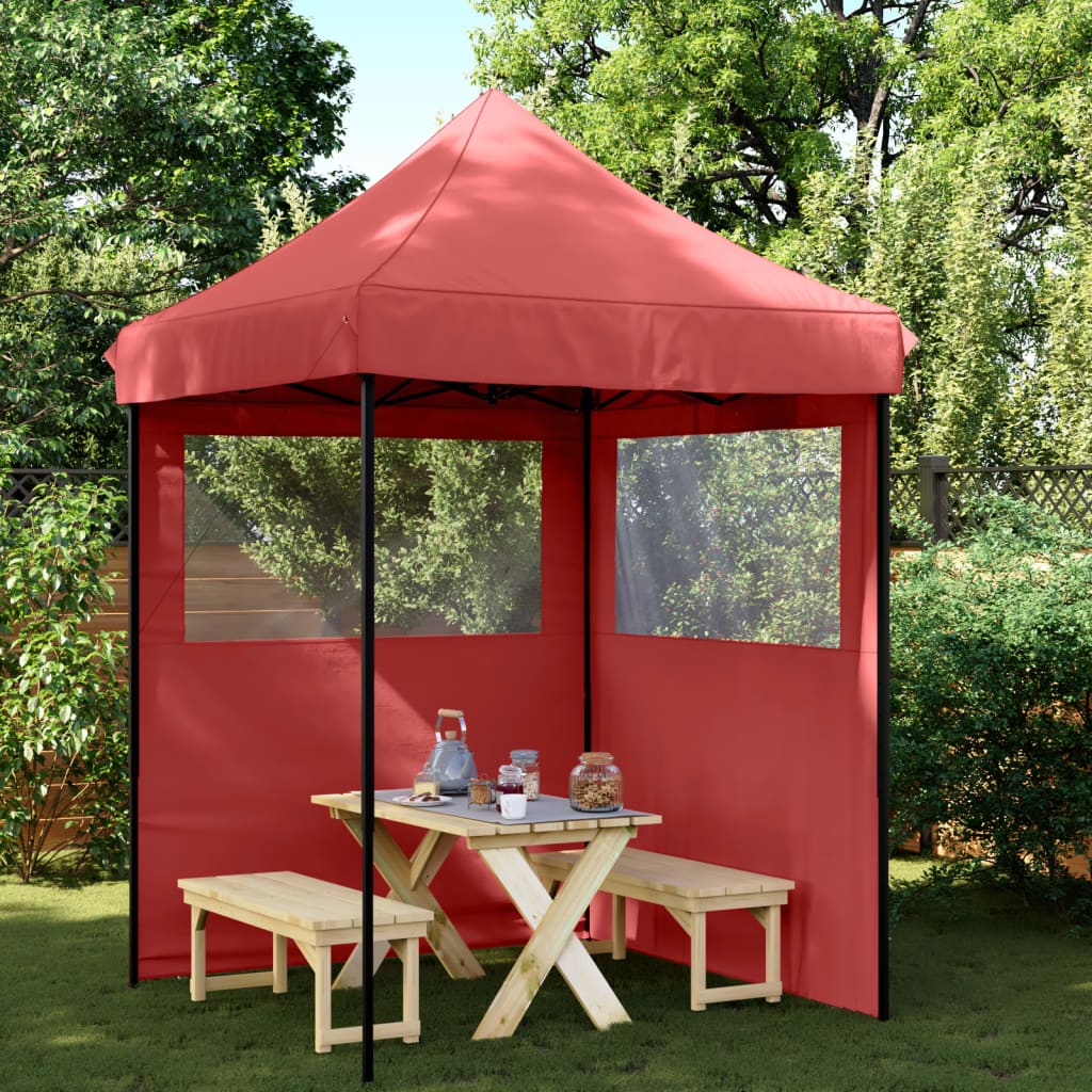 Partyzelt Faltbar Pop-Up Schwarz 200x200x306 cm