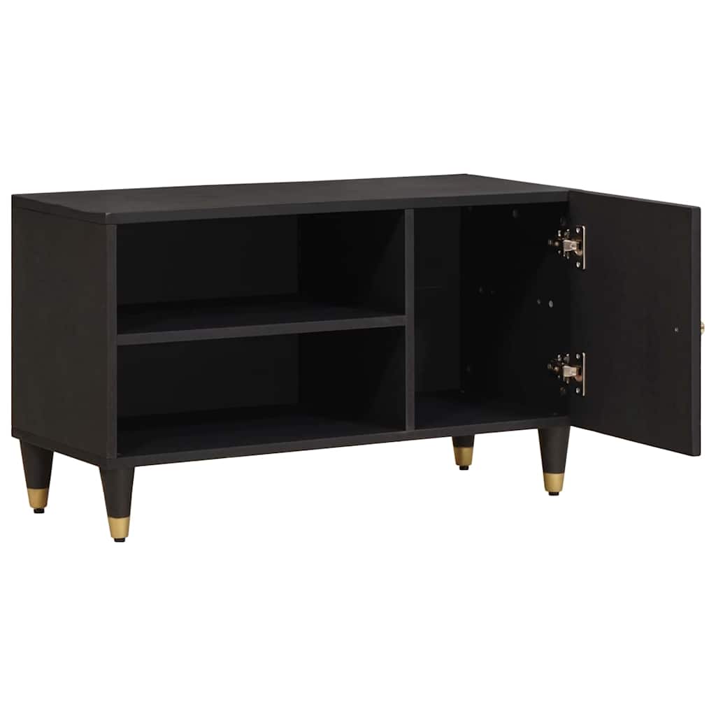 TV-Schränk mit Tür Honigbraun 80 x 33 x 46 cm Massivholz Mango