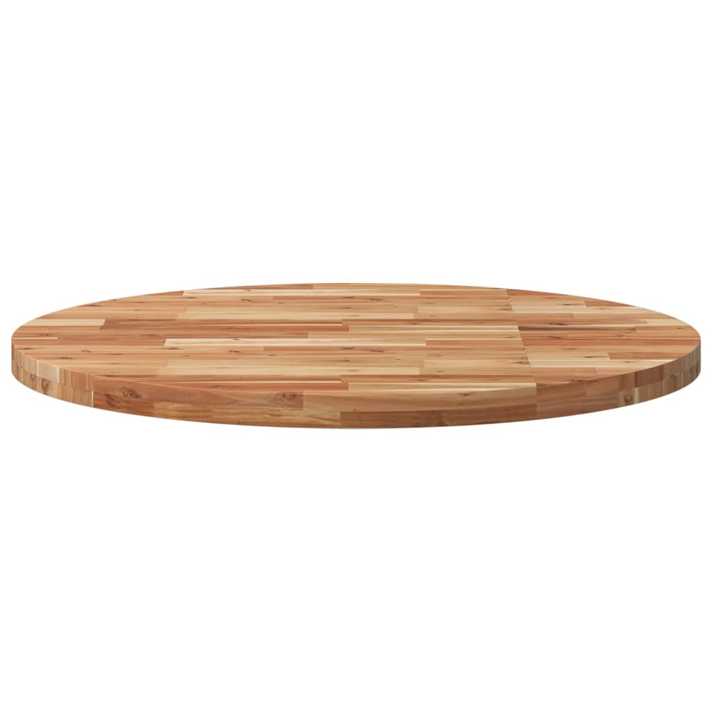 Tischplatte Rund Ø40x2 cm Massivholz Akazie