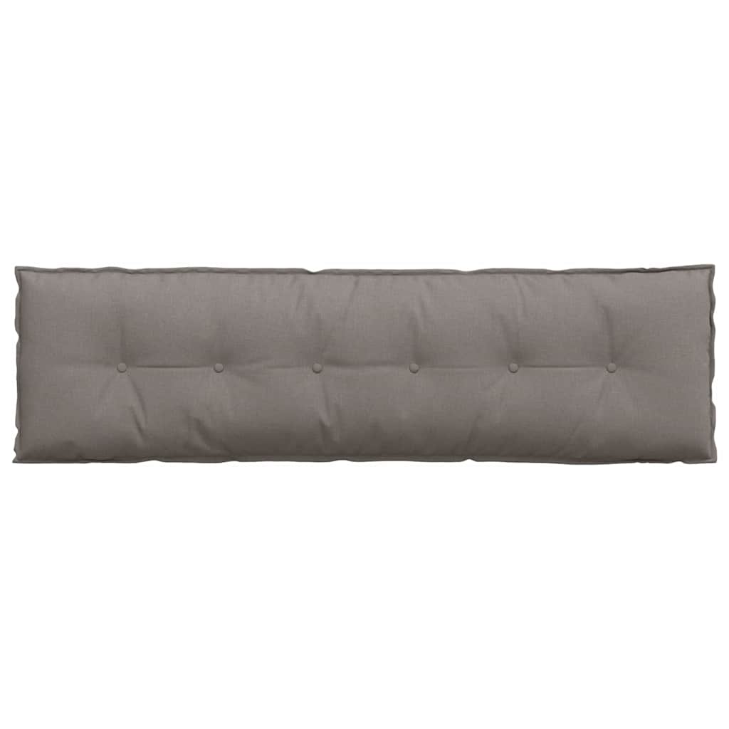 Rückenkissen Hellgrau 50 x 19 x 45 cm Stoff