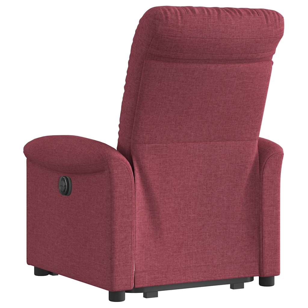 Massagesessel mit Aufstehhilfe Hellgrau Stoff