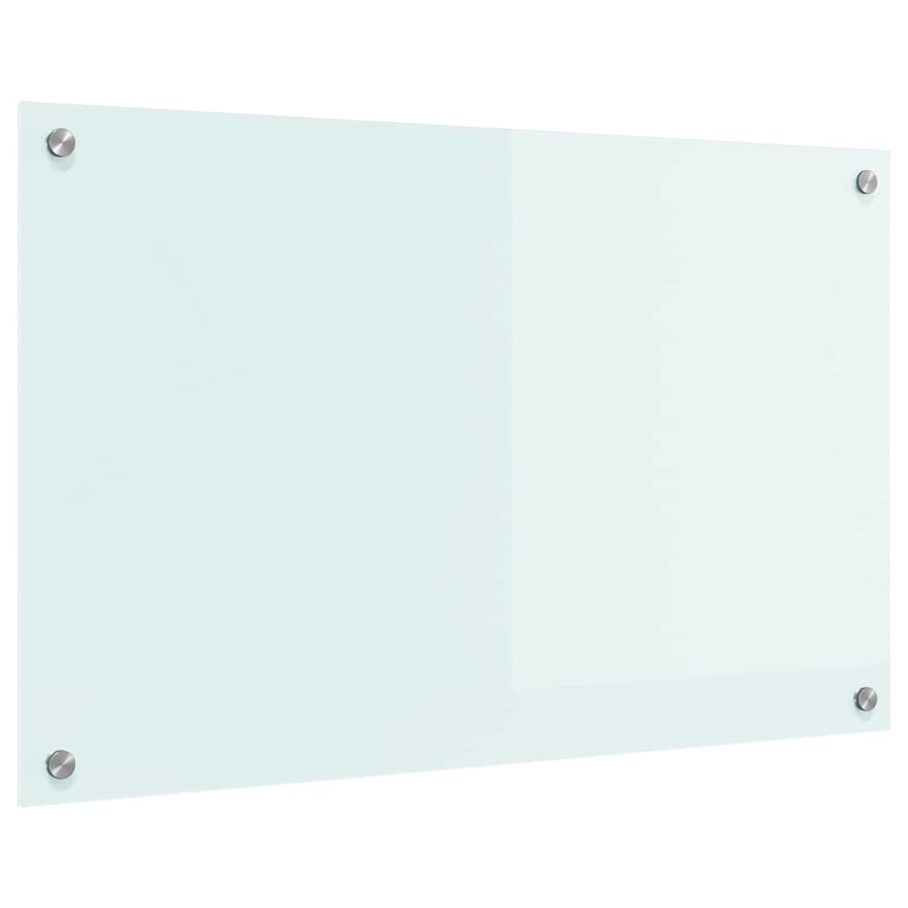 Küchenrückwand 2 pcs Weiß 70 x 40 cm Gehärtetes Glas