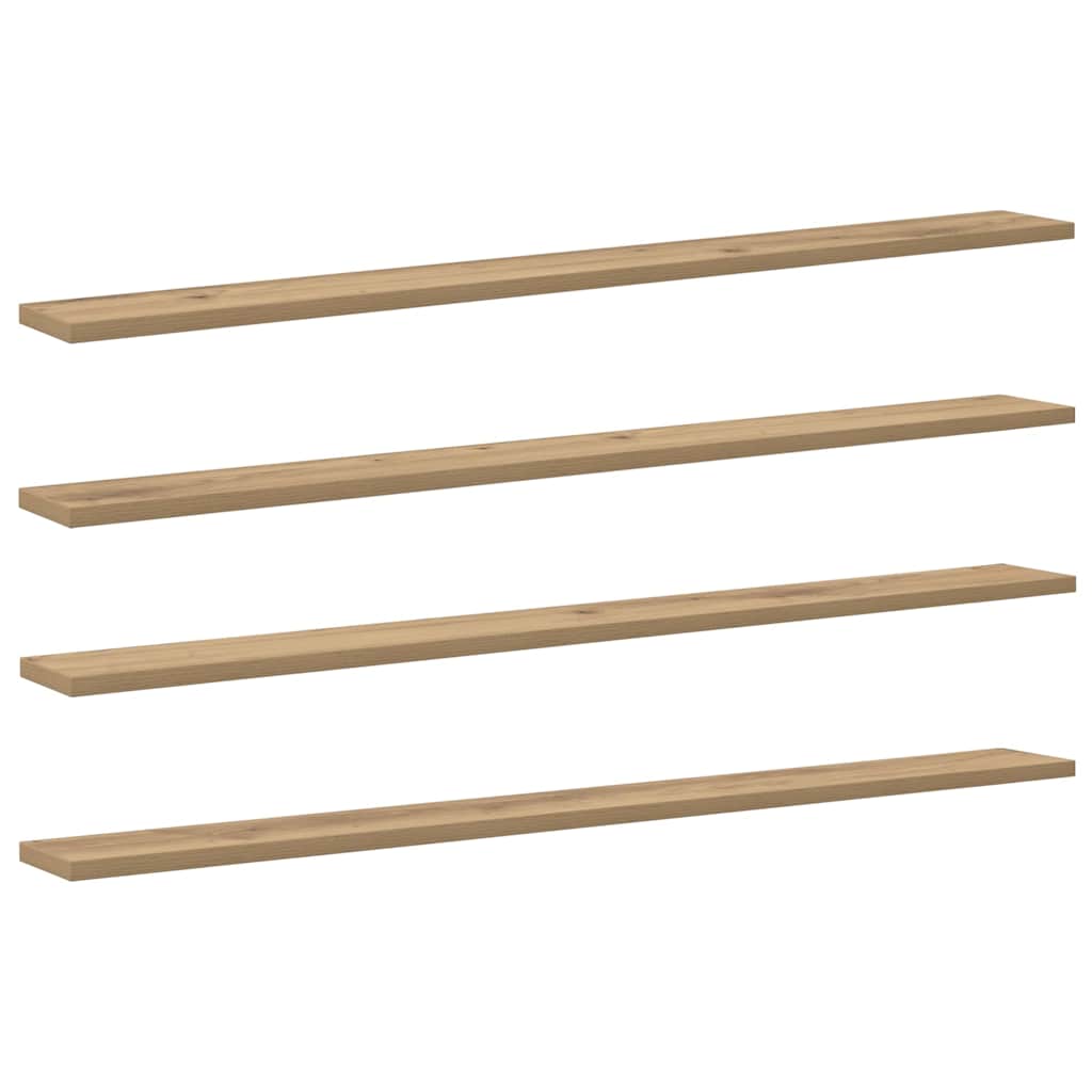 Bücherregal-Bretter 4 Stk. Weiß 40x10x1,5 cm Holzwerkstoff