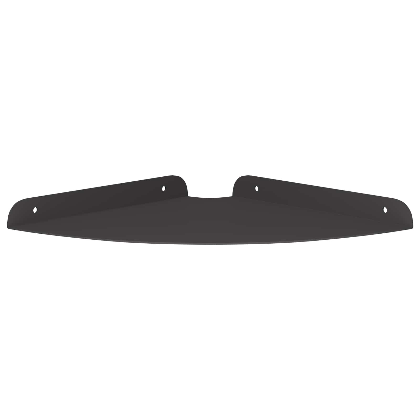 Schwebendes Regal mit Regal 2 pcs Schwarz 15 x 15 x 2 cm