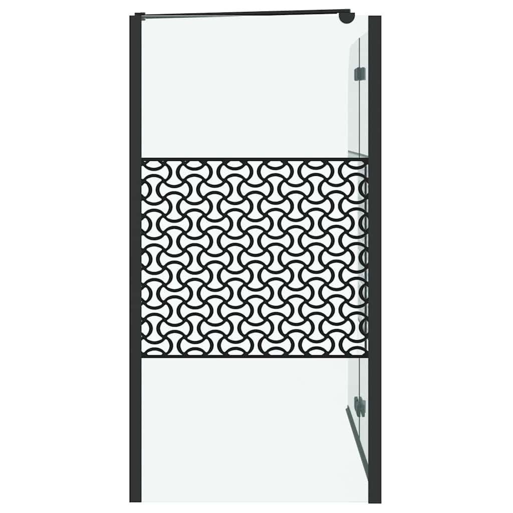 Duschabtrennung 120x68x130 cm Hartglas Gestreift