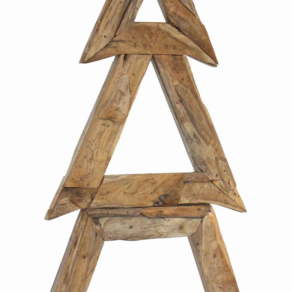 Weihnachtsbaum mit Ständer Braun 90 cm Massivholz Teak
