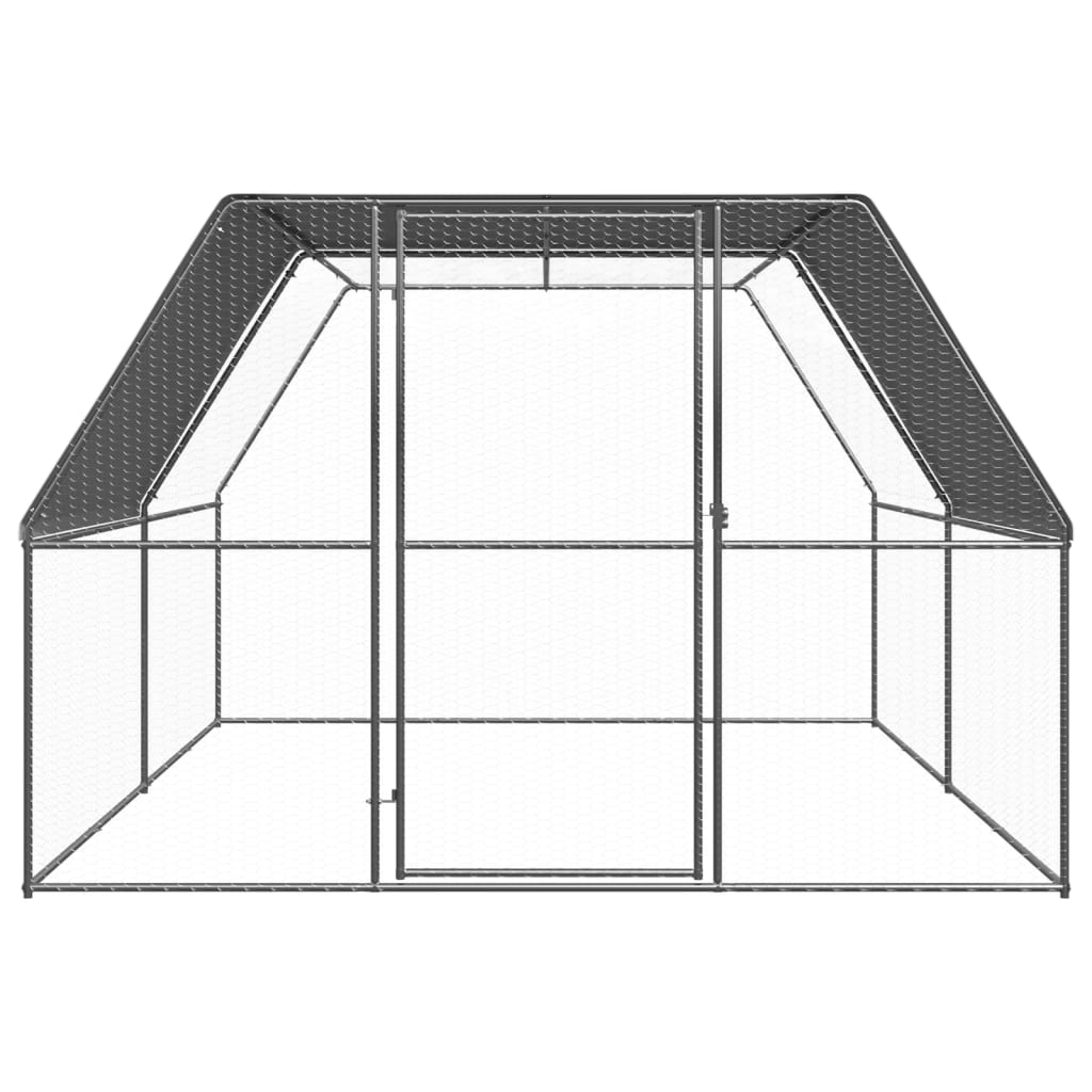 Outdoor-Hühnerkäfig 2x2x2 m Verzinkter Stahl