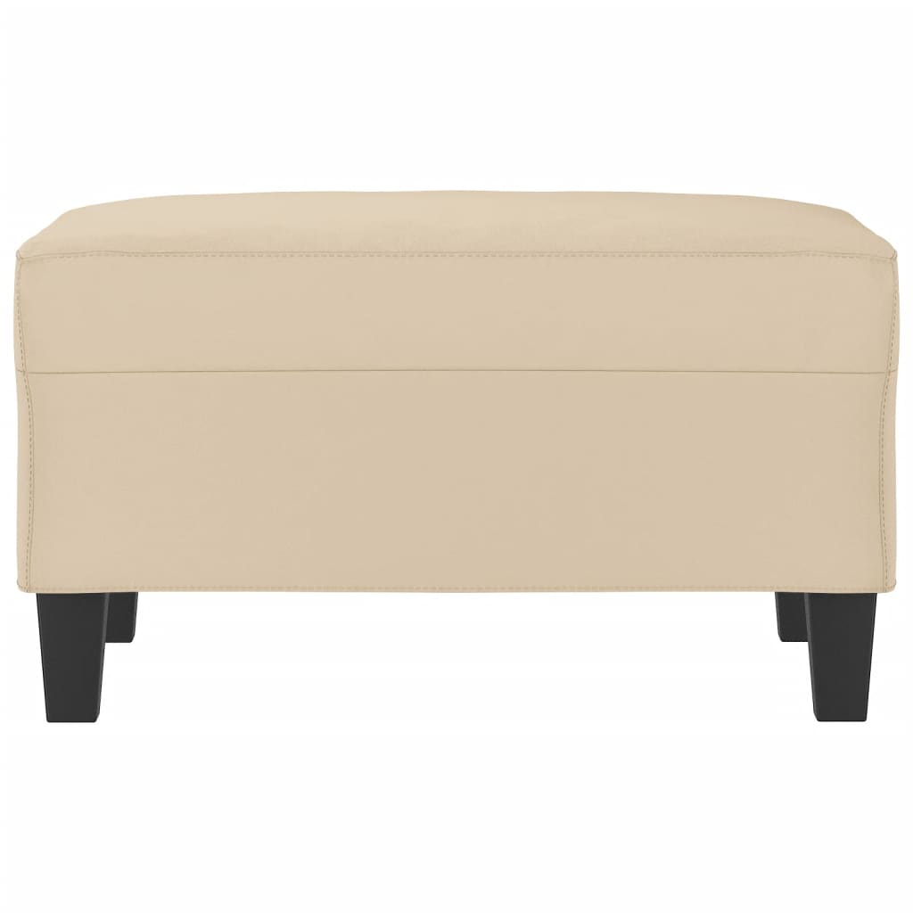 Fußhocker Taupe 60x50x41 cm Mikrofasergewebe