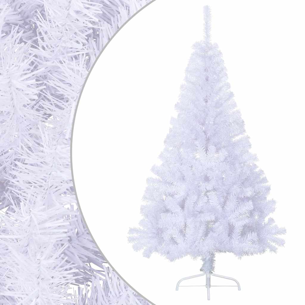 Künstlicher Halb-Weihnachtsbaum mit Ständer Grün 150 cm PVC