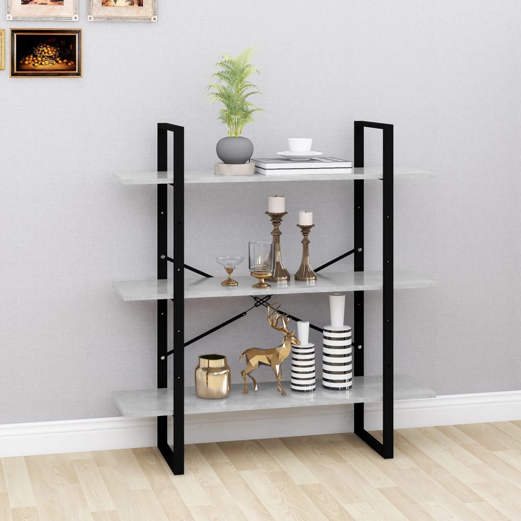 Bücherregal Weiß 100x30x105 cm Holzwerkstoff