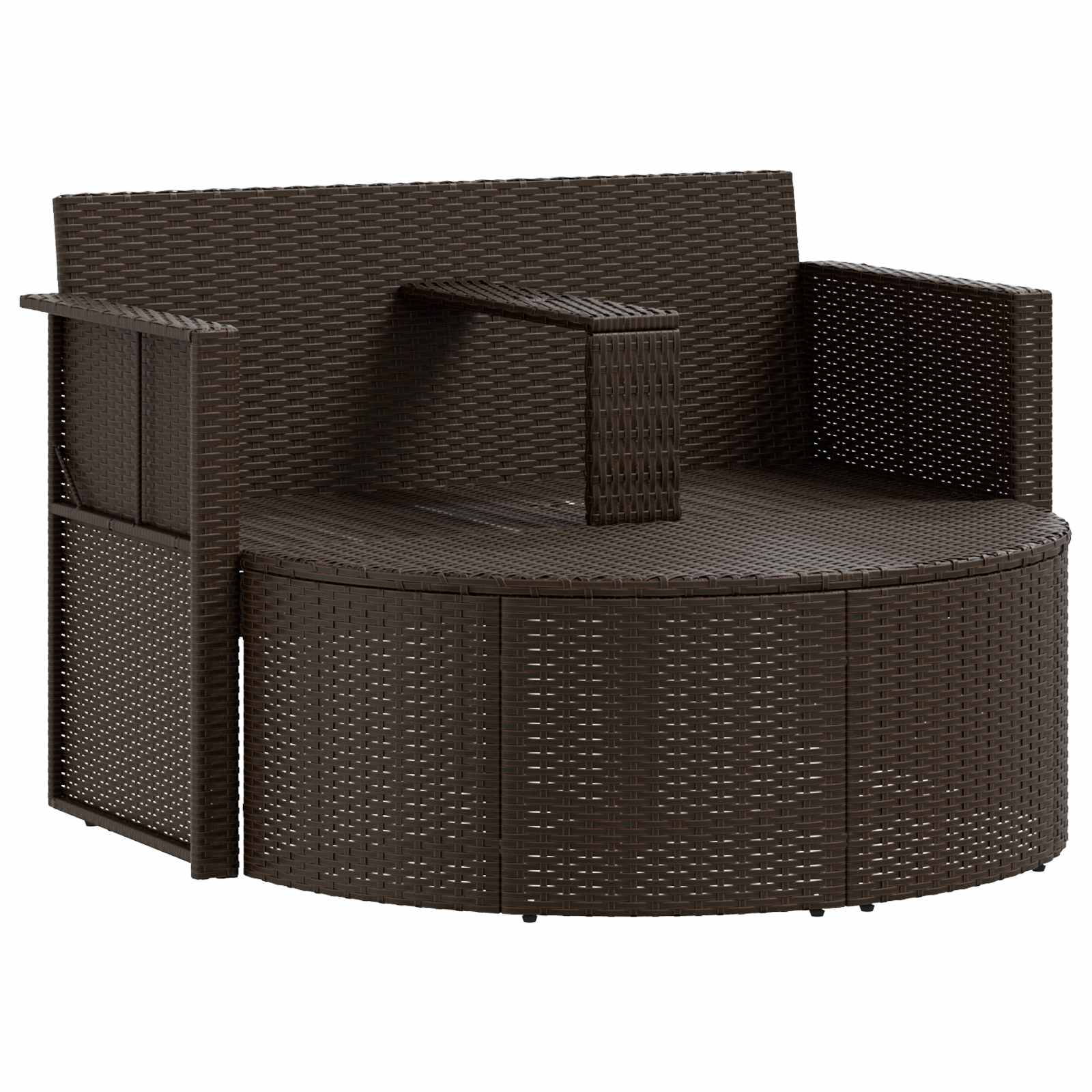 Garten-Sofa mit Kissen 8 pcs Beige und Hellgrau Poly-Rattan