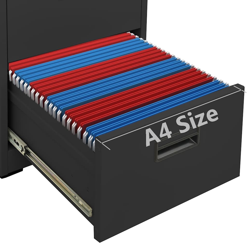 Aktenschrank Weiß 46x62x72,5 cm Stahl