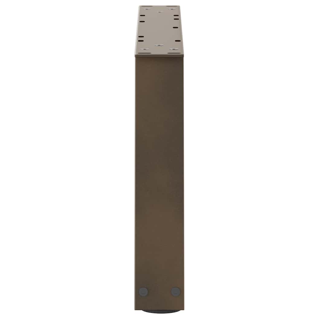 Couchtischbeine V-Form 2 Stück Schwarz 30x(30-31,3) cm Stahl