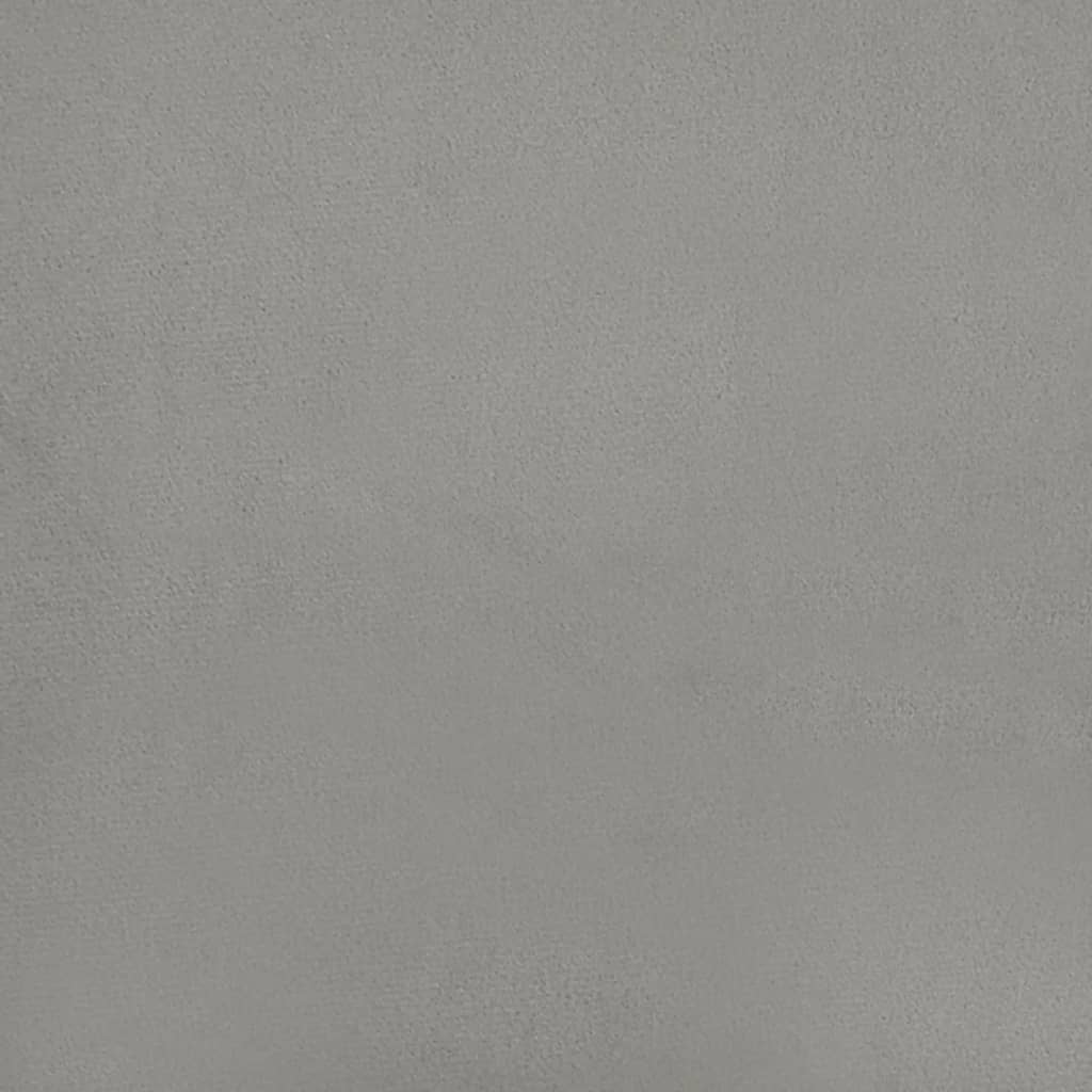 Kopfteil mit Ohren Dunkelblau 203x23x118/128 cm Samt