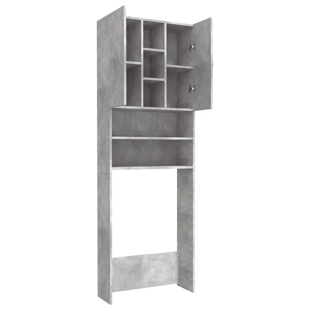Waschmaschinenschrank Weiß 64x25,5x190 cm