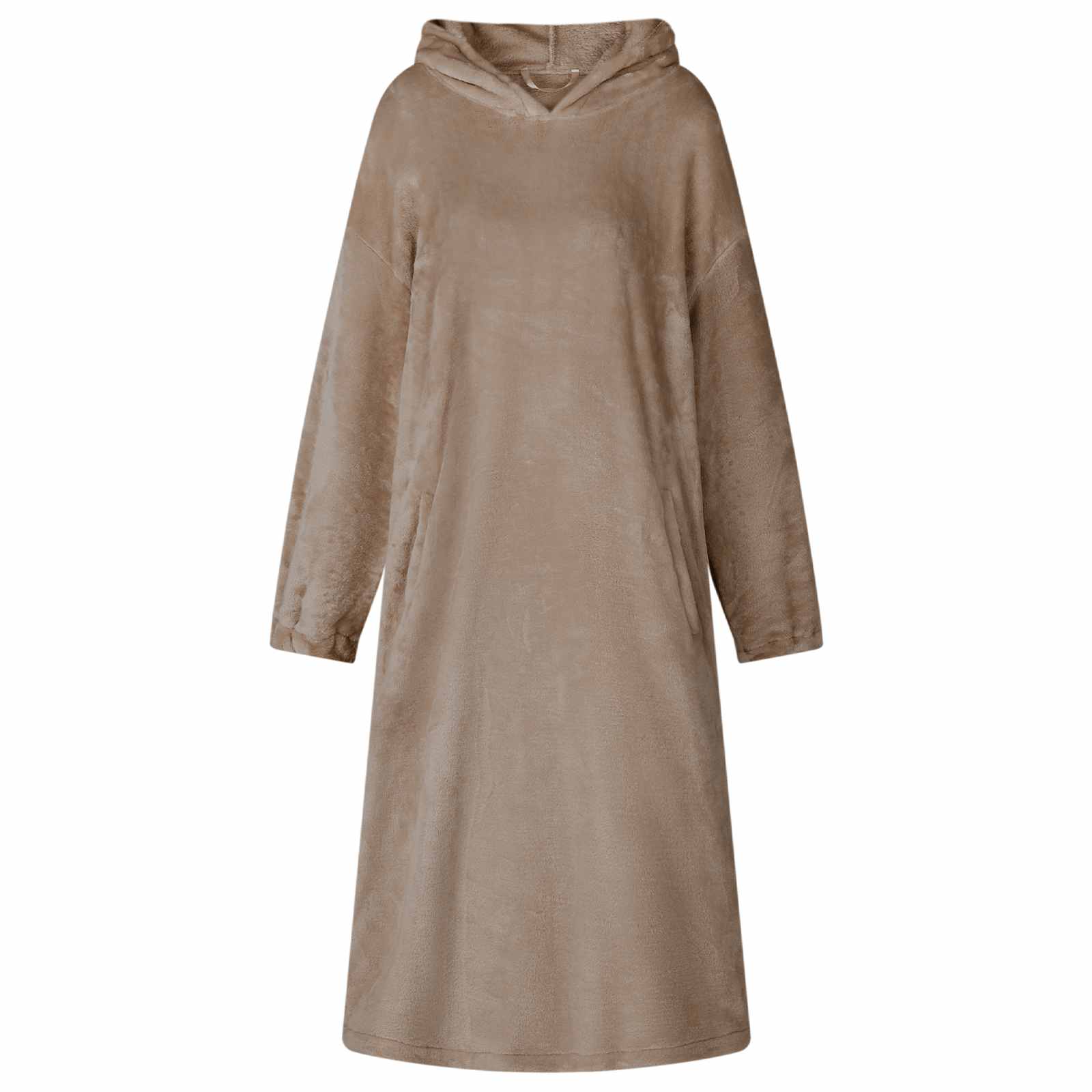Decken-Hoodie Beige S Flanell