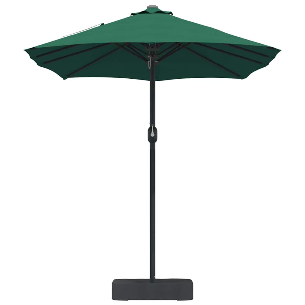Garten-Sonnenschirm Sand 385 x 209 x 244 cm Polyester und Stahl