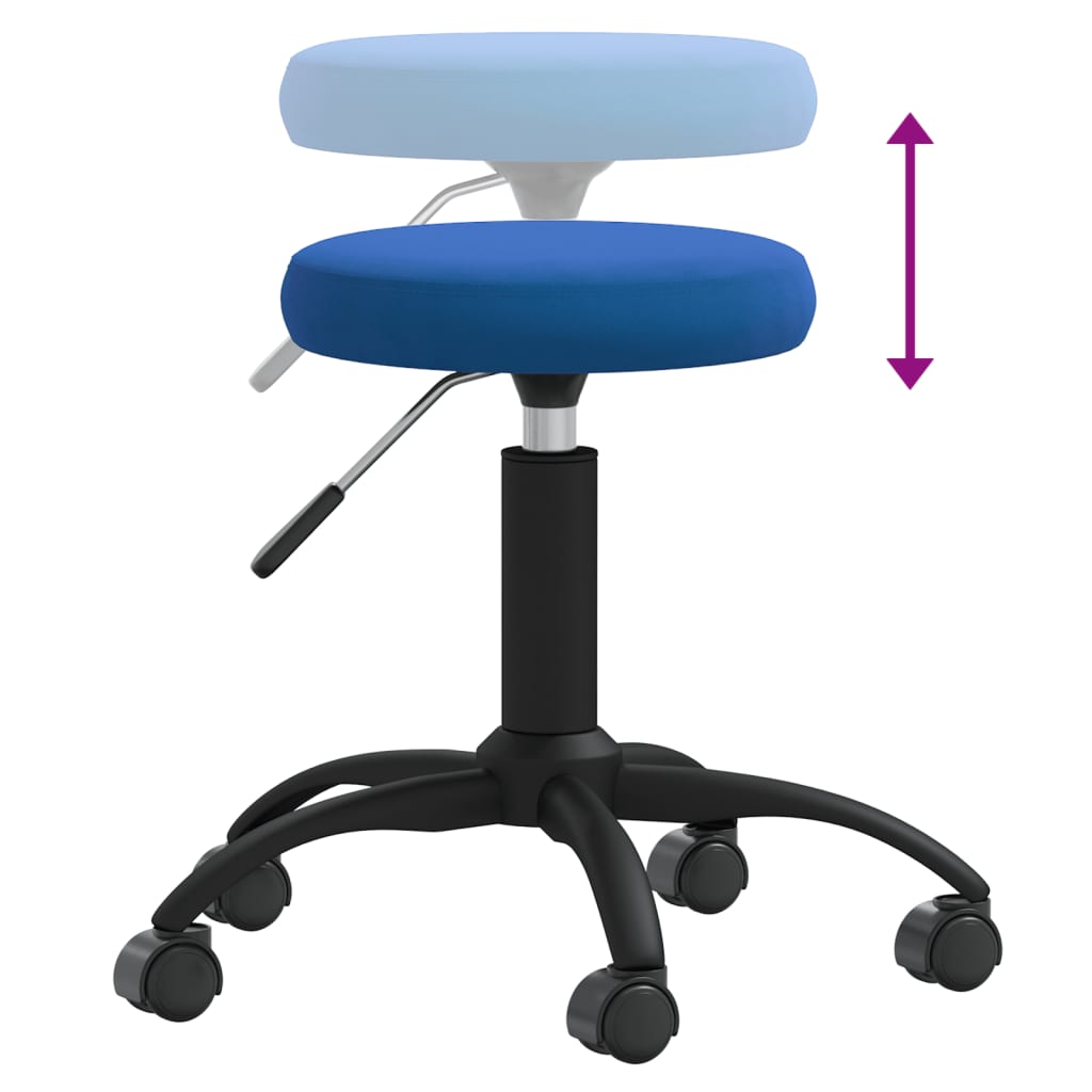Massagehocker Samt Senfgelb