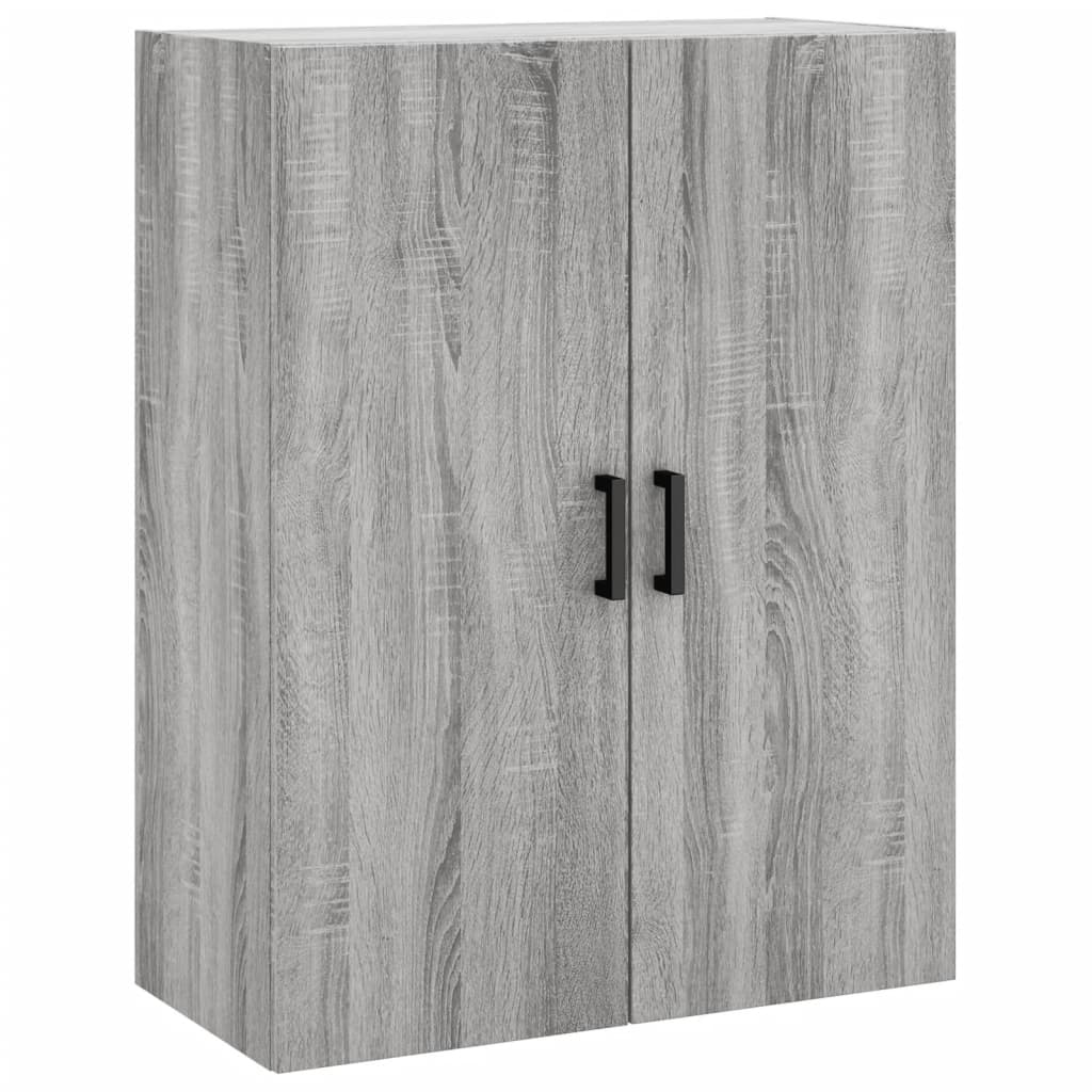 Highboard Betongrau 69,5x34x180 cm Holzwerkstoff