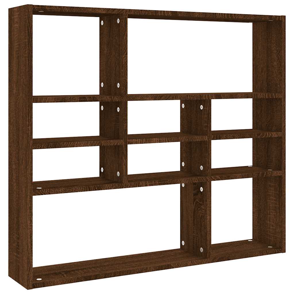 Wandregal Weiß 90x16x78 cm Holzwerkstoff