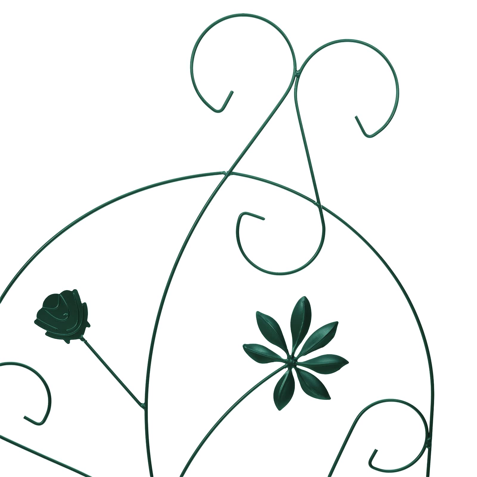 Gartenzaun mit Schloss 3 pcs Schwarz 112 x 39,5 cm Stahl