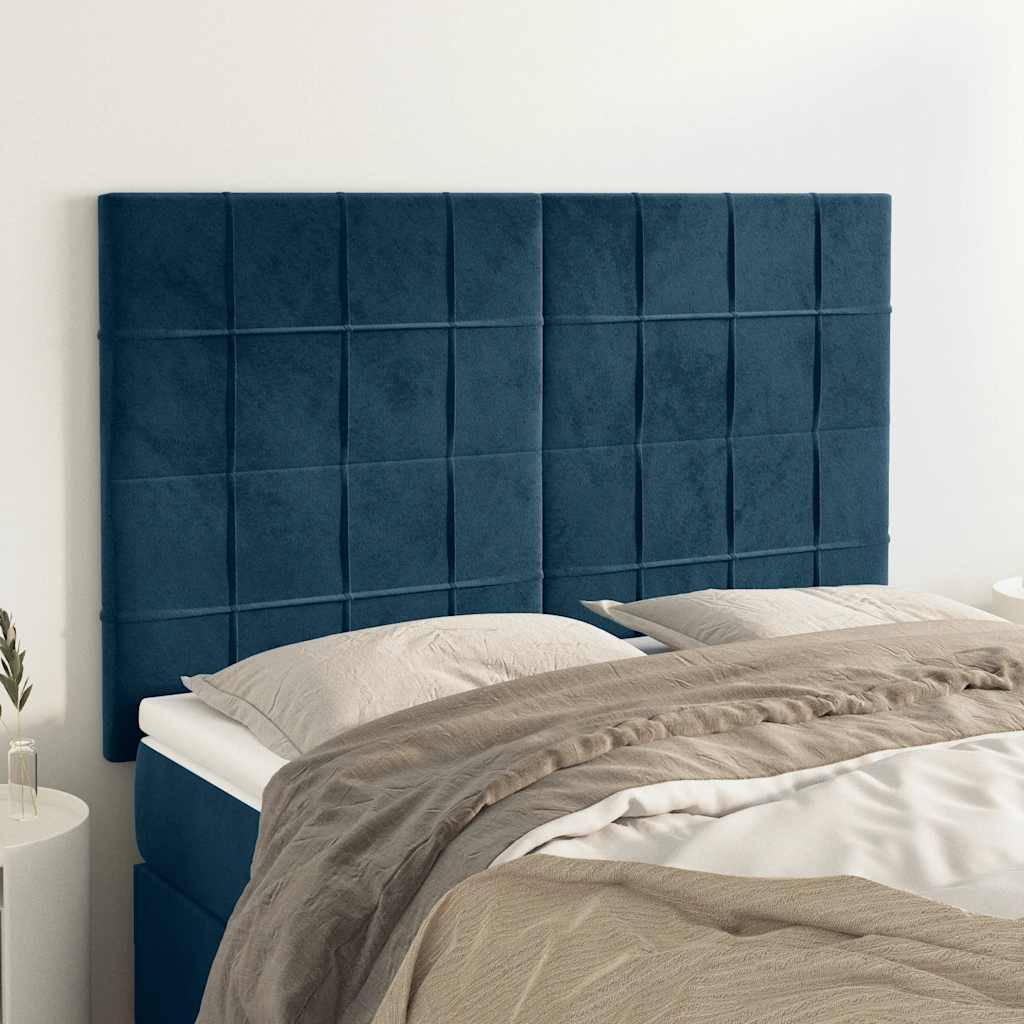 Kopfteil Hellgrau 80x5x118/128 cm Samt