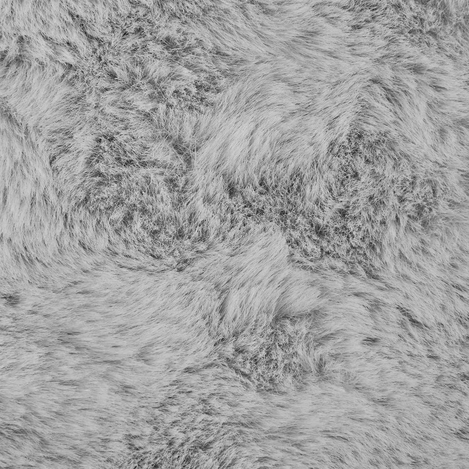 Rutschfester Teppich aus Kunstkaninchenfell OLITE Weiß