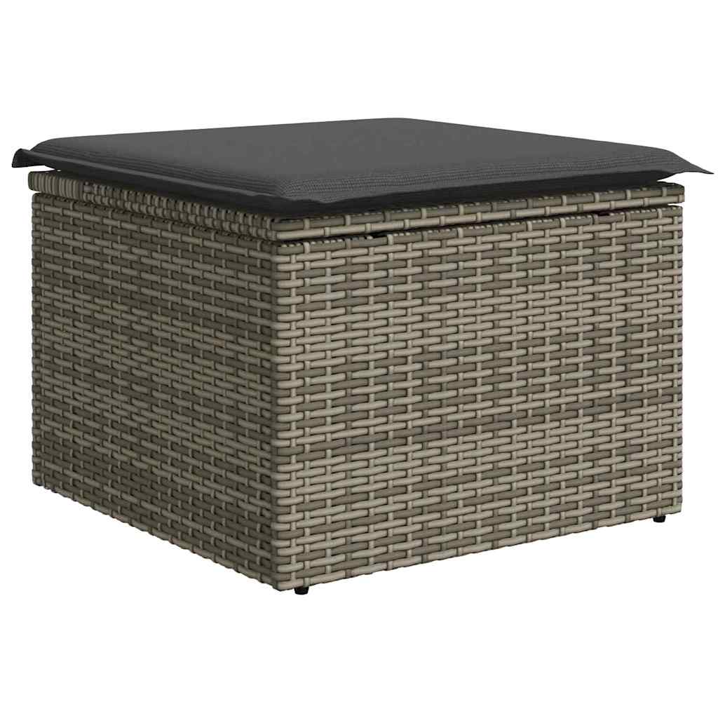 Garten Essgruppe mit Kissen 9 pcs Schwarz und Beige