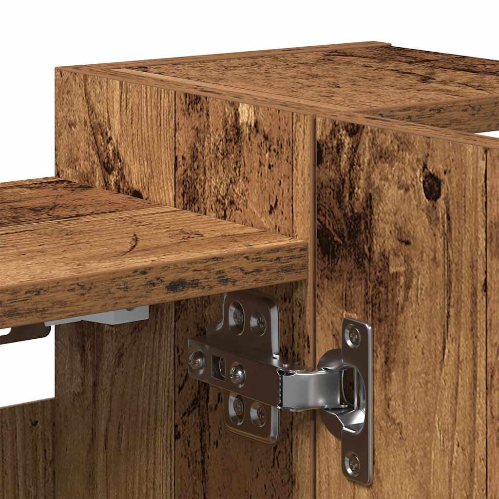 Bad-Spiegelschrank Weiß 80x20,5x64 cm Holzwerkstoff