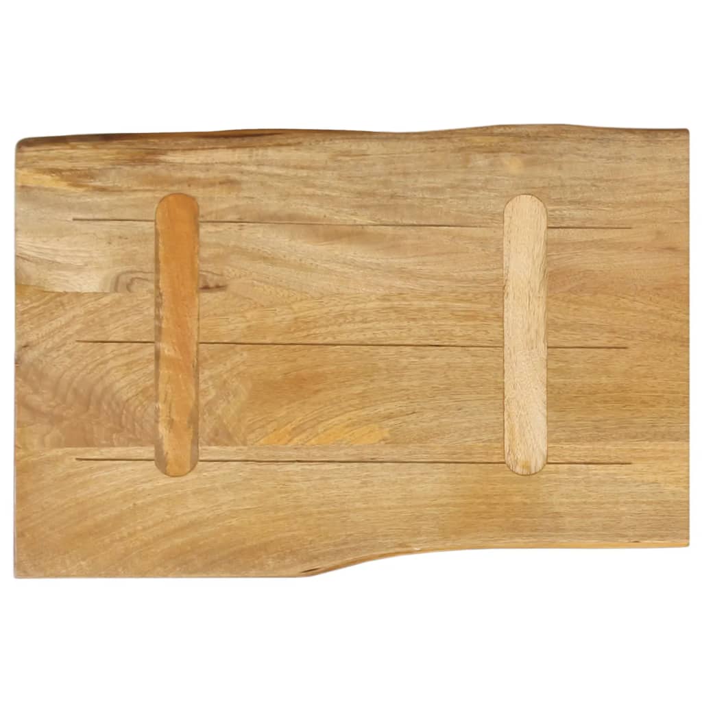Tischplatte 40x40x2,5 cm Rechteckig Massivholz Akazie Baumkante
