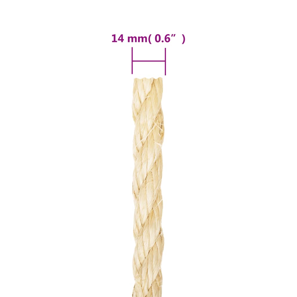 Seil 100% Sisal 6 mm 100 m