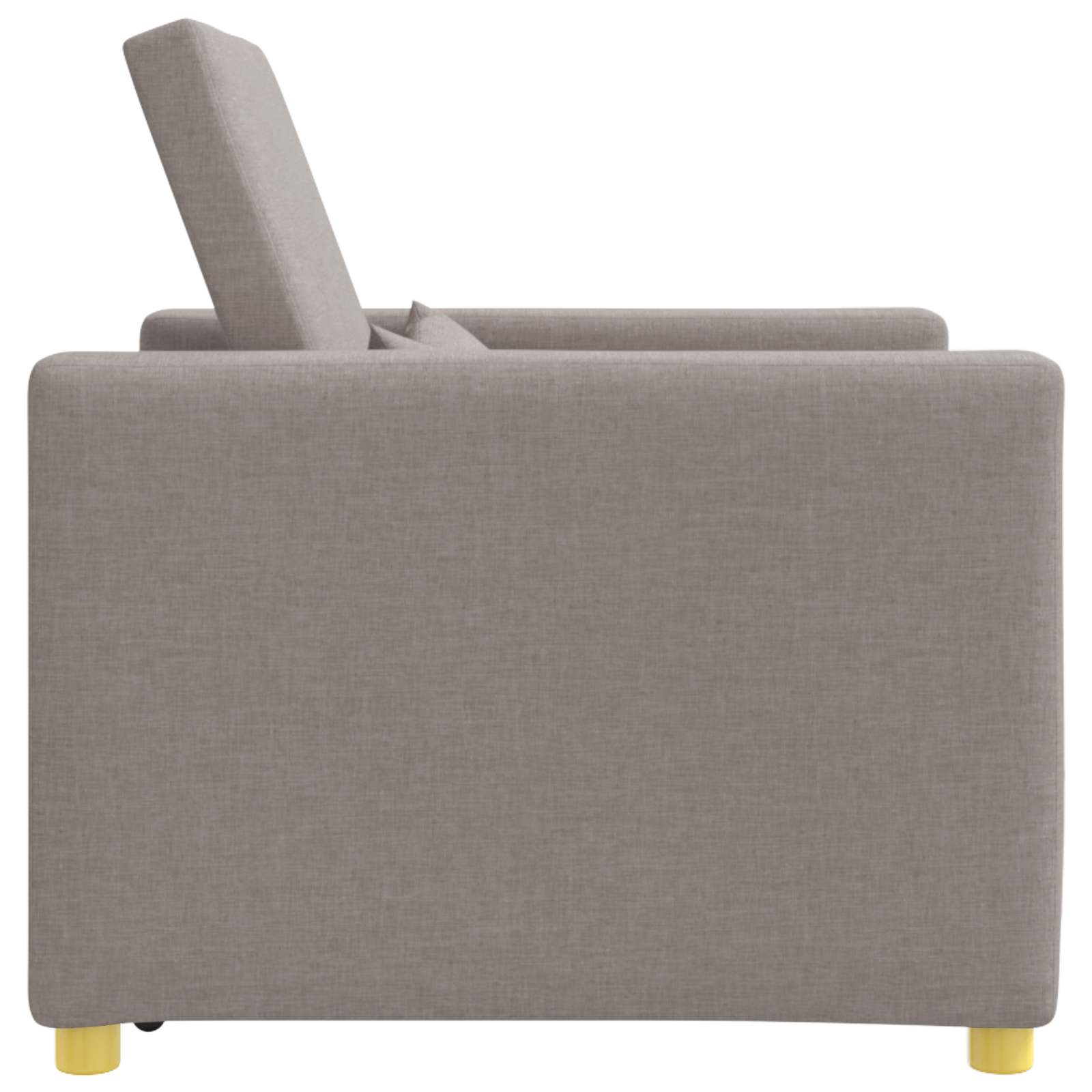 Ausziehbare Schlafcouch Einzel Hellgrau 90 x 165 x 87 cm Stoff