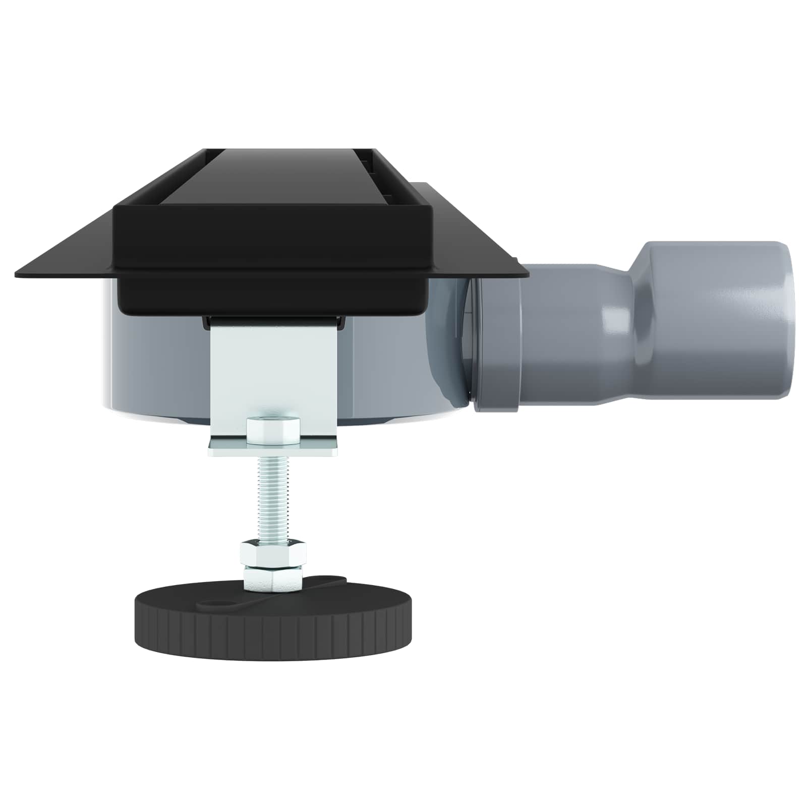 Duschablauf 2-in-1 mit 360° Siphon Silber 54 x 11 x 9,5 cm