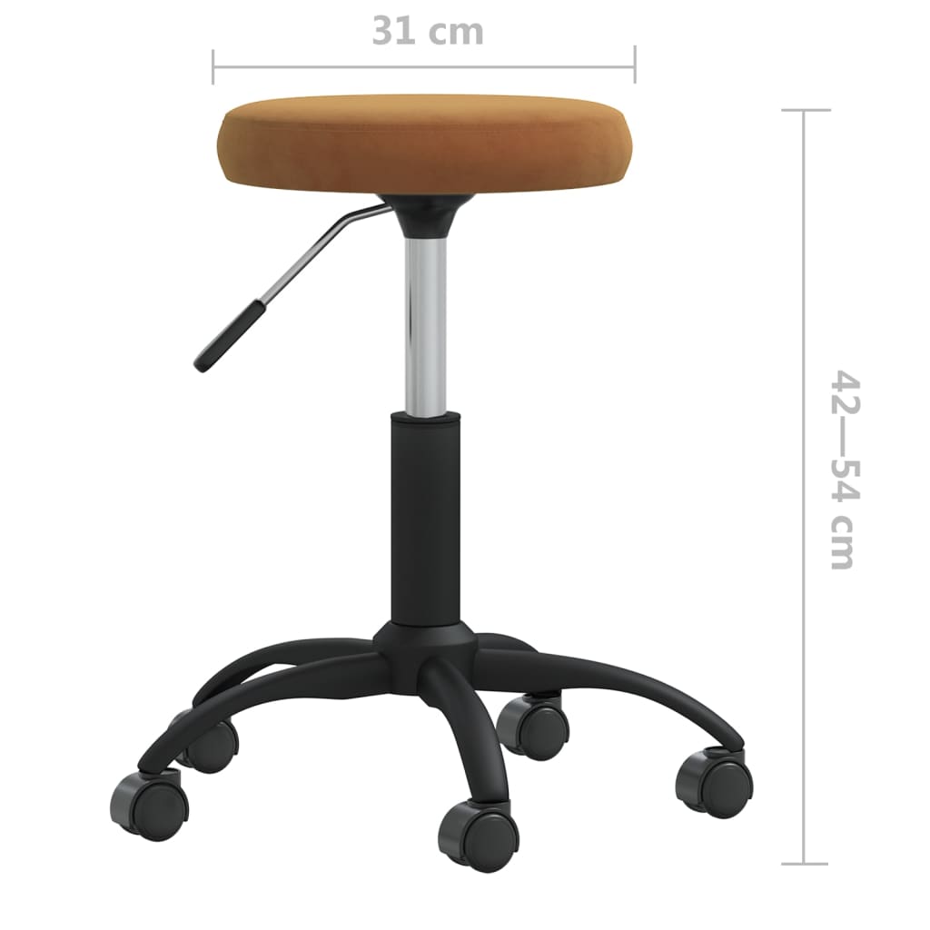 Esszimmerstuhl Senfgelb Samt