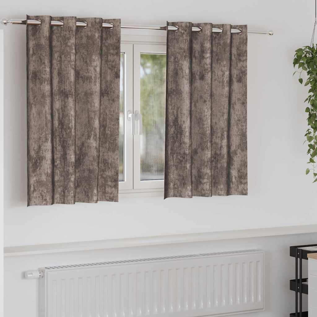 Samtvorhänge mit Vorhängen 2 pcs Weinrot 140 x 140 cm Samt